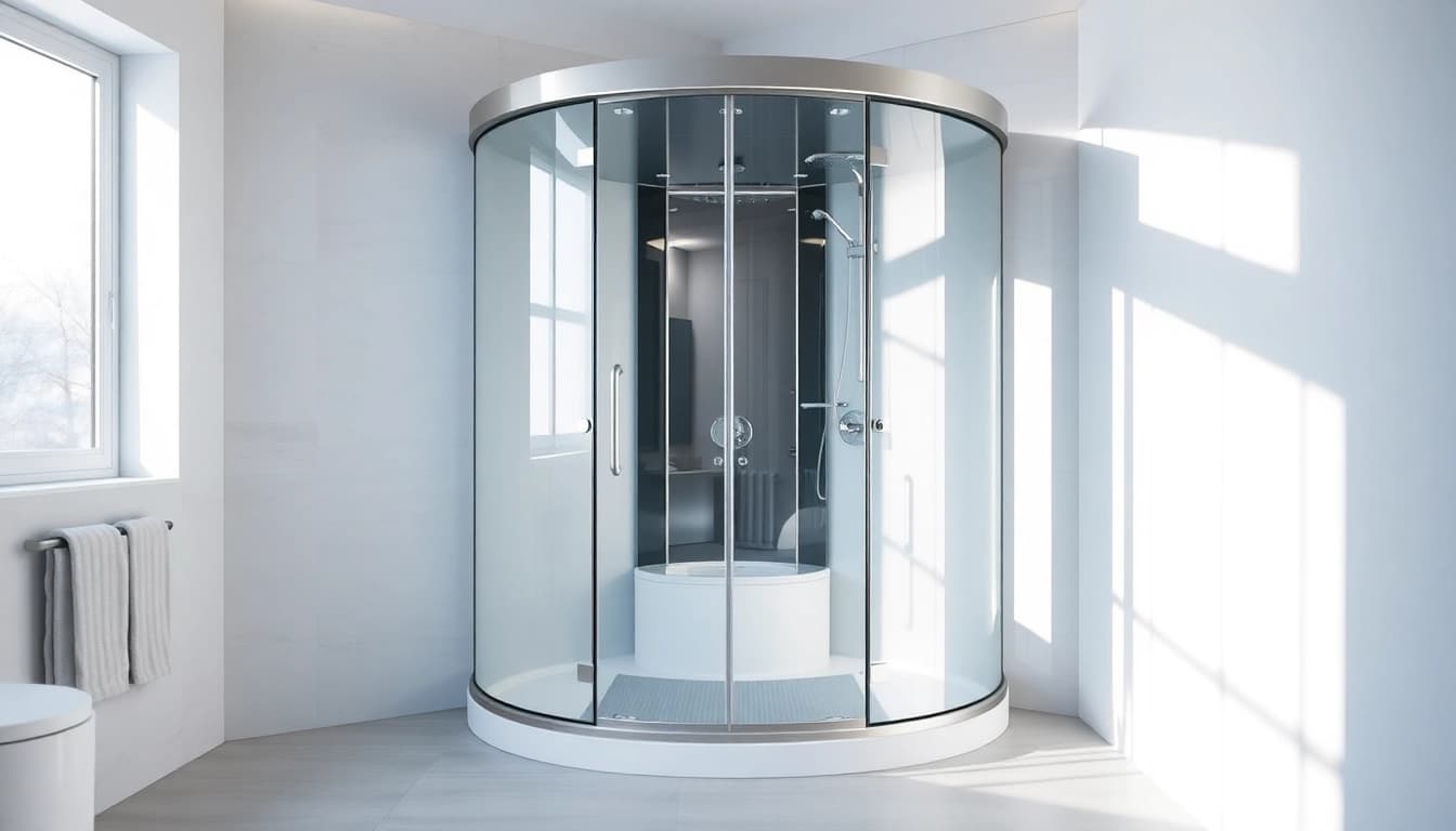 Gestalten Sie Ihr Badezimmer mit einer eleganten sonni Duschkabine und modernen Designelementen.