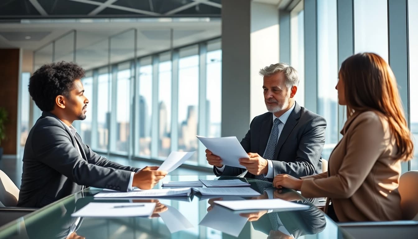 Engaging scene of an independent wealth management firm San Antonio offering client consultations.