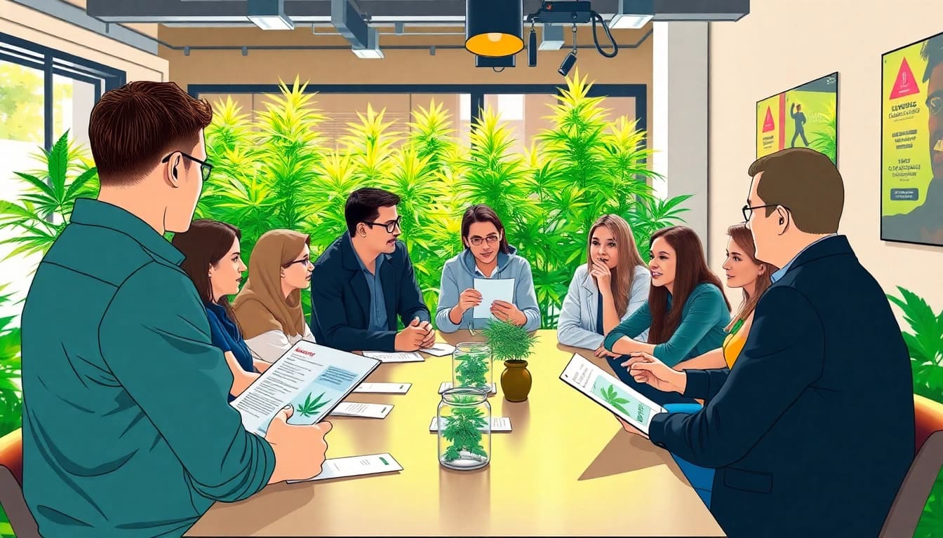 Blütenbande members enjoying their time in Hamburg's cannabis social club.