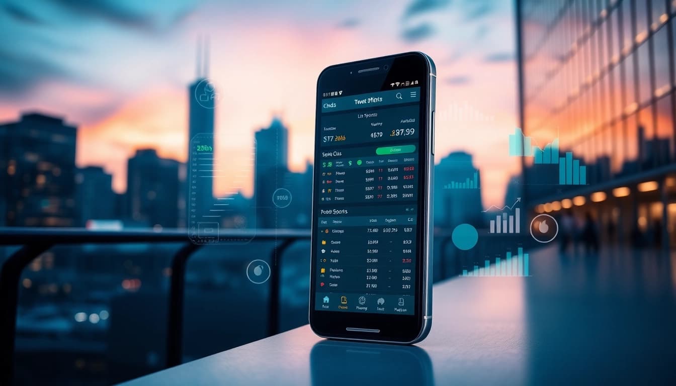 Engage with the best sports betting apps India showcased on a smartphone surrounded by vibrant visuals.