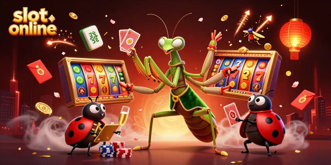 Menangkan slot online yang seru dengan gulungan dan simbol keberuntungan di permainan kasino.