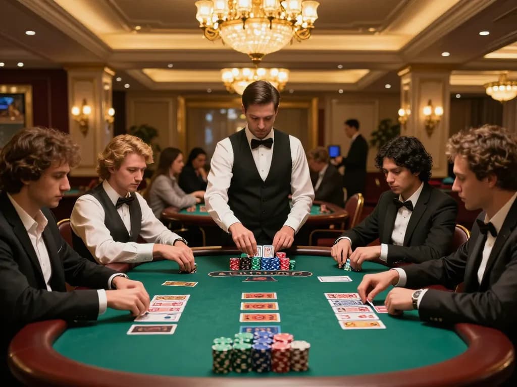 Experience winning strategies at the blackjack table while playing sc888 with vibrant chips and engaged players.