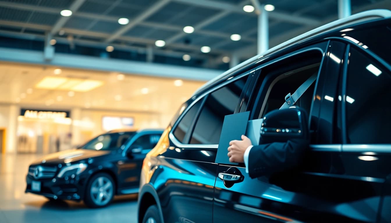 Experience Private Airport Transfers with professional service and luxury vehicles in an urban environment.