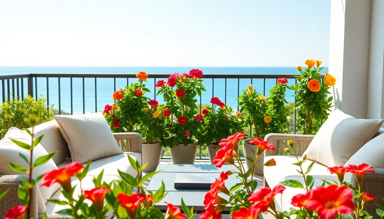 Stunning views from Alanya apartments for rent, showcasing a luxurious balcony overlooking the Mediterranean.