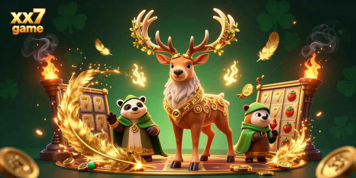 Experience the thrilling world of the xx7 game with slot reels and dynamic characters.
