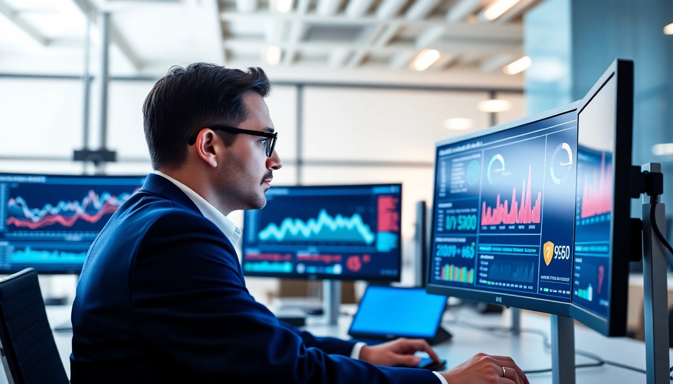 Consultant reviewing CDN with DDoS Protection analytics to enhance website security.