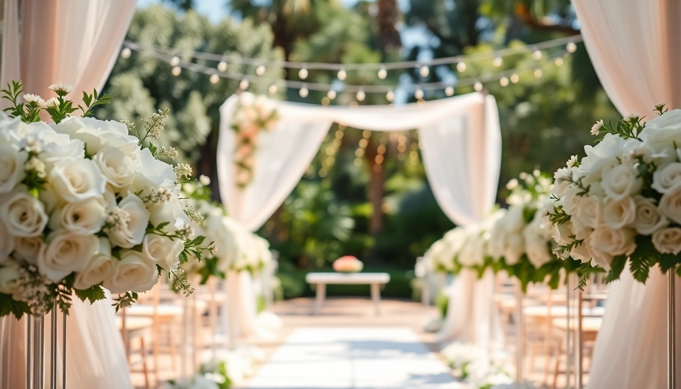 Stunning wedding setup at a Jacksonville Wedding Venue showcasing elegant decor.