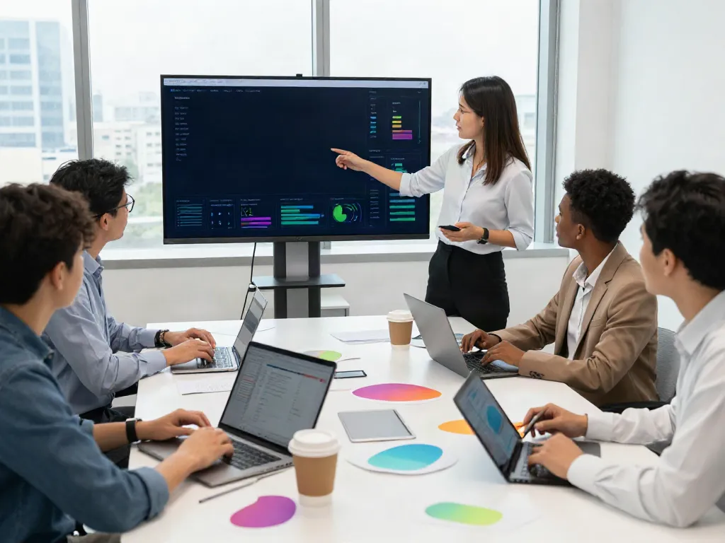 Collaboration in a modern office using service bureau tax software to enhance business efficiency.
