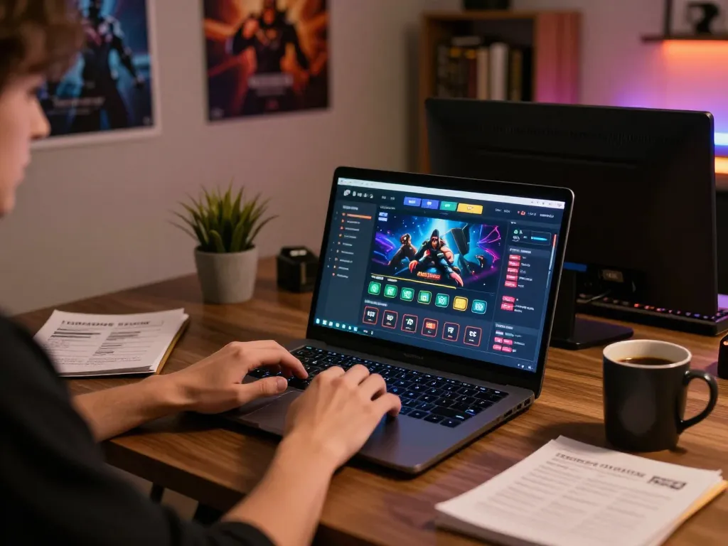 Engaging moment of online gaming at winstrike69, player focusing on bets during live casino game