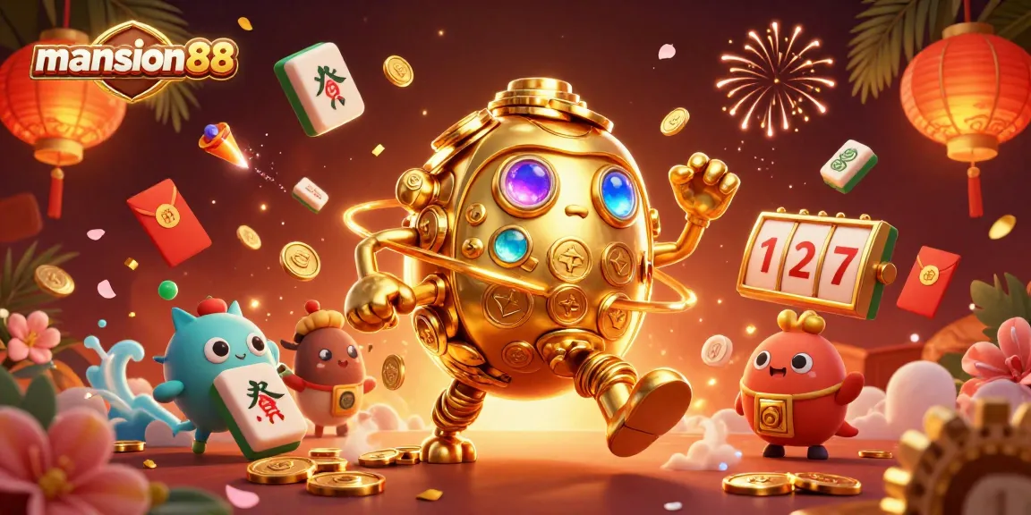 Experience the thrill of betting at mansion88 with vibrant casino elements and dynamic characters.