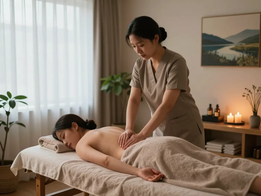 Relaxing Swedish massage session highlighting 관악스웨디시 in a serene spa environment.