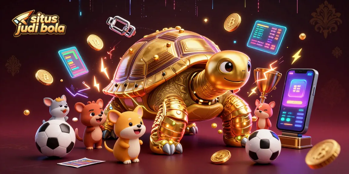 Engage in situs judi bola with golden tortoise pinball and dynamic sports betting elements.