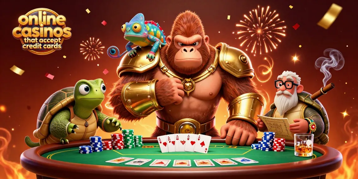 Engage in thrilling action at online casinos that accept credit cards with vibrant 3D characters and casino elements.