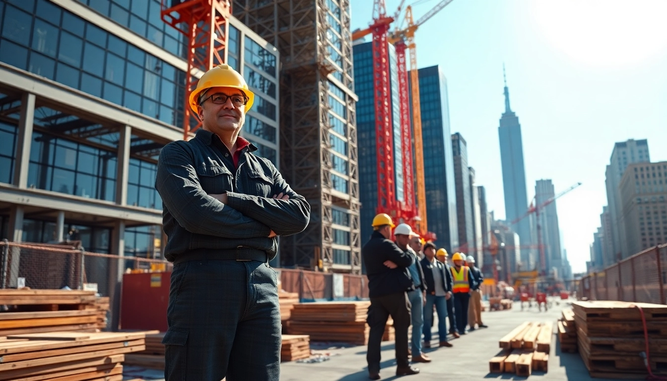 Manhattan General Contractor supervising an active construction site in New York City.