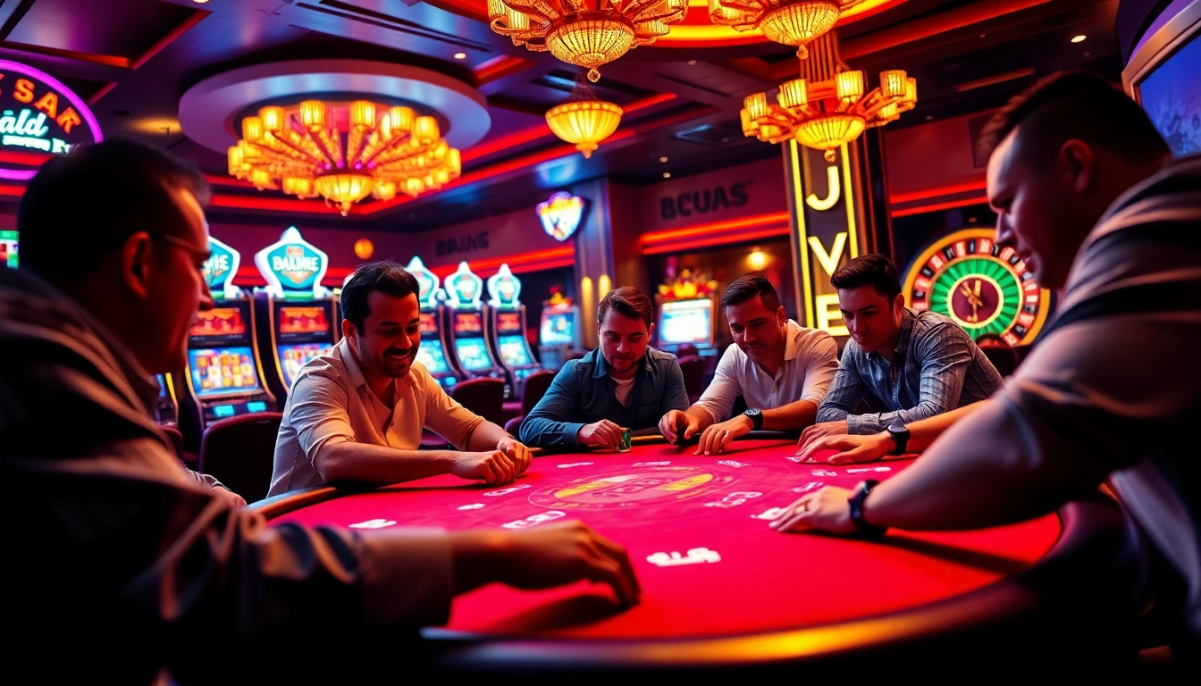 Bermain poker di casino dengan bbni4d yang menegangkan dan suasana mewah.