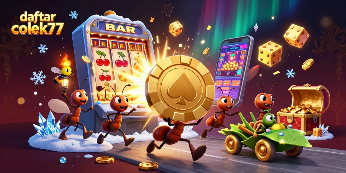 Engage in thrilling games at daftar colek77 with vibrant visuals of ants in action!