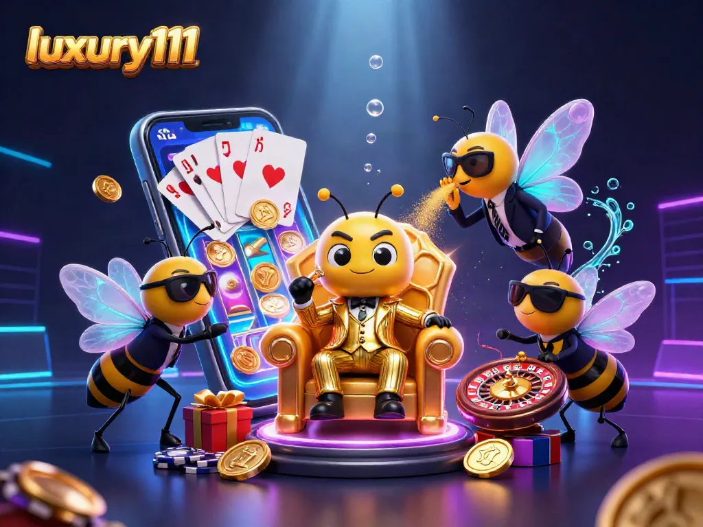 Engage in thrilling gameplay with luxury111's vibrant slots and casino visuals.