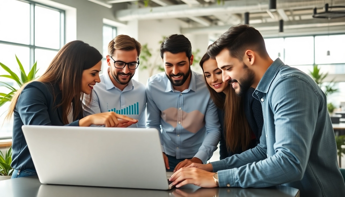 Elevate your business with Edmonton SEO strategies shown in a collaborative workspace.