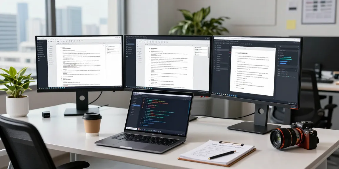 Data analyst detecting fraud in PDF documents using advanced AI technology in a modern office.