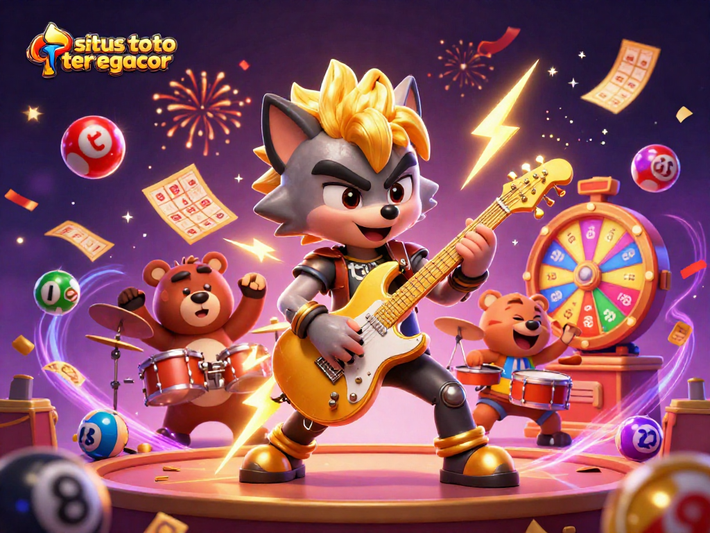 Experience thrilling jackpots with situs toto slot tergacor in this vibrant casino 3D illustration.