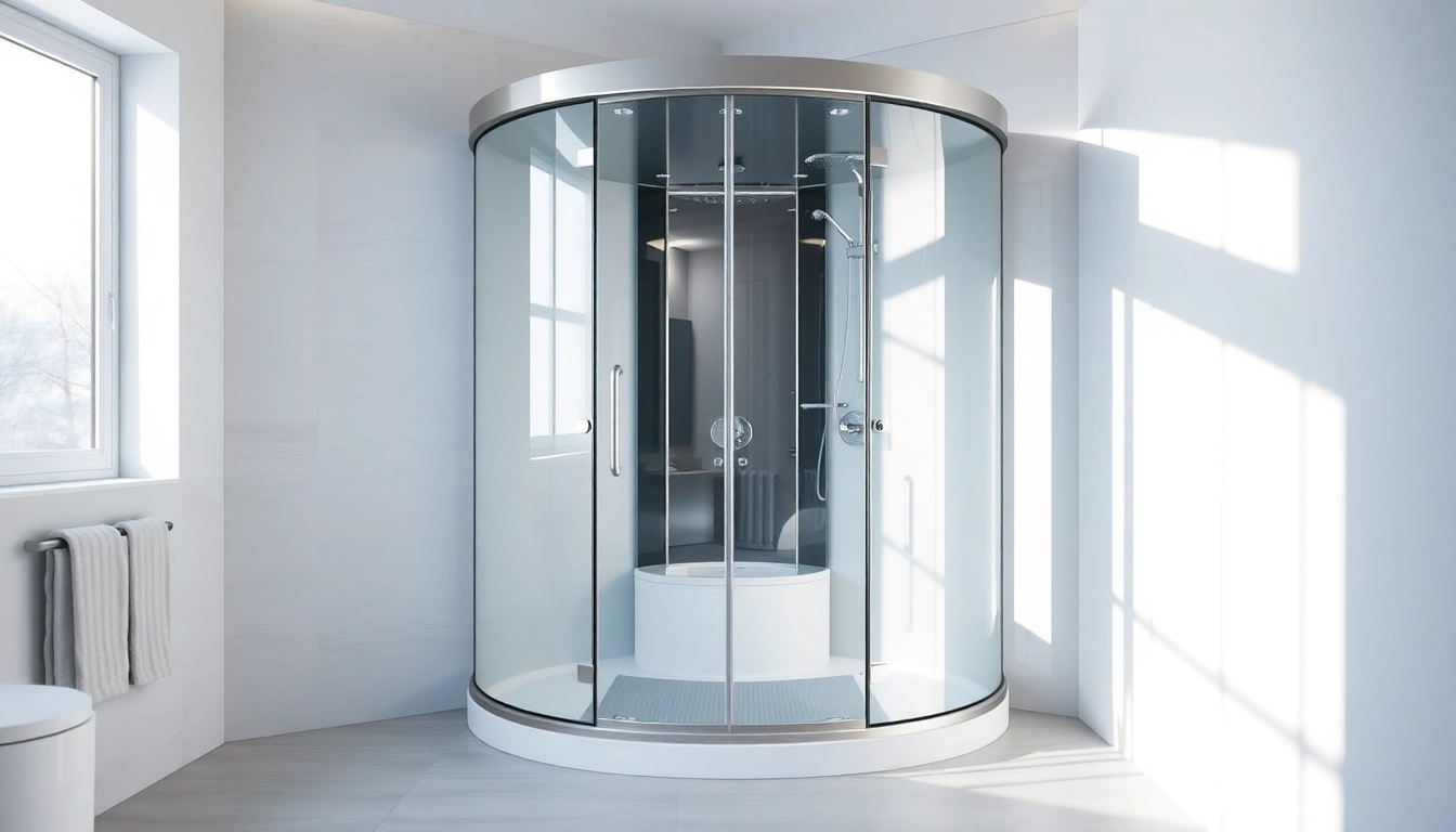 Gestalten Sie Ihr Badezimmer mit einer eleganten sonni Duschkabine und modernen Designelementen.