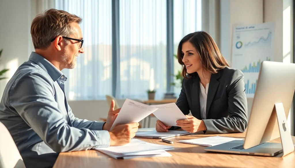 신용카드 현금화 전문가가 고객에게 정보를 제공하는 장면