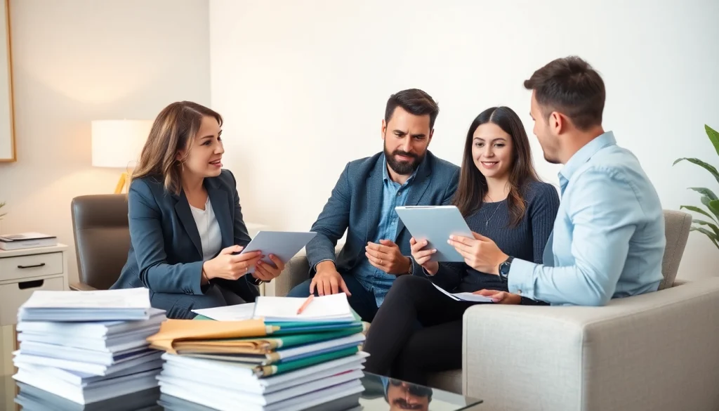 카드 한도 현금화에 대한 이해를 돕는 전문가와 젊은 부부의 상담 장면