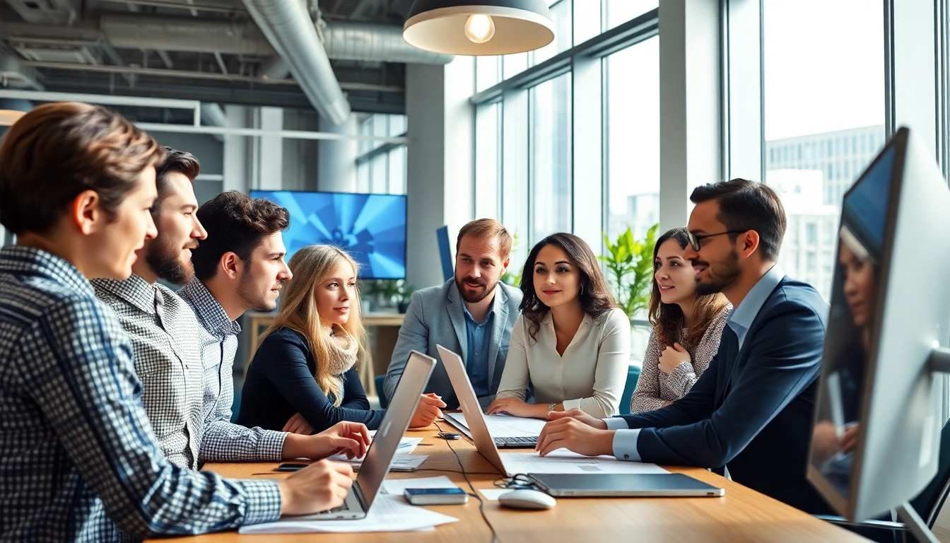 Boost your social media strategies with a cheap smm panel in a modern office collaboration.