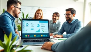 Optimize your business processes with WhatsApp Smart CRM showcasing a collaborative team environment.