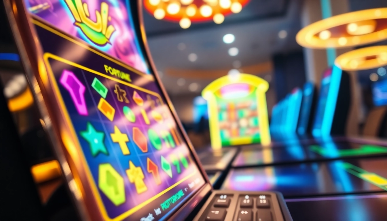 Menangkan di slot deposit 1k dengan tampilan slot mesin yang menarik dan penuh warna.