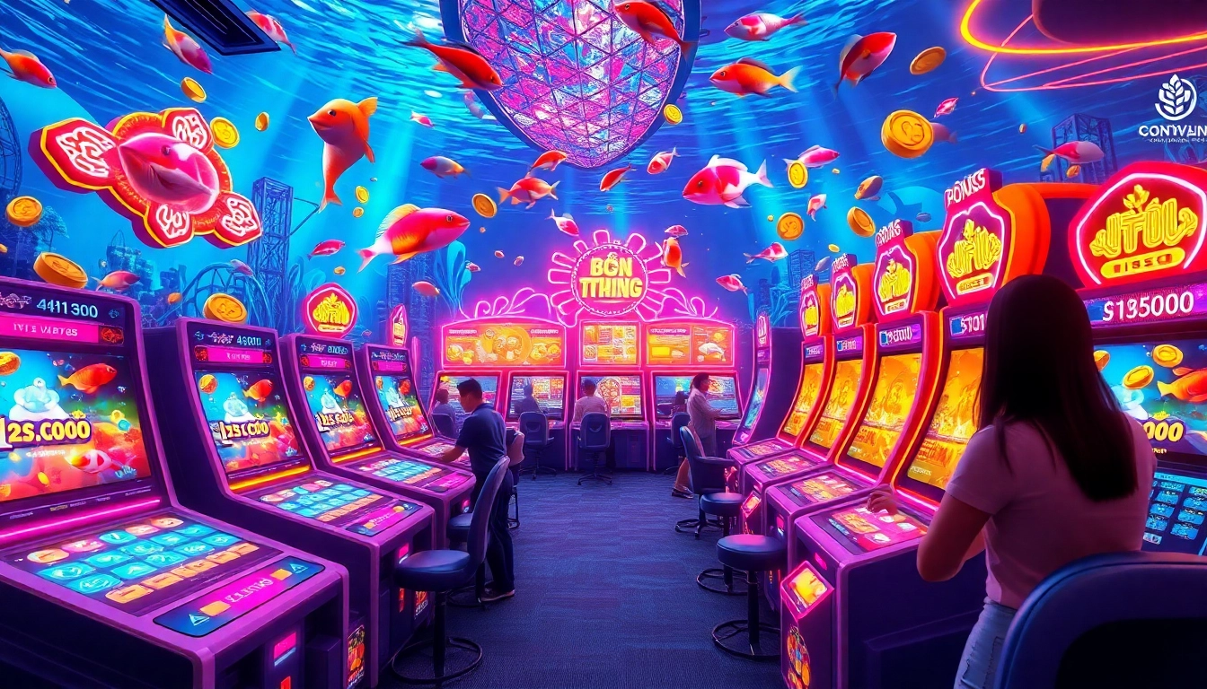 Engage in the thrilling bắn cá đổi thưởng experience with exciting gameplay and vibrant visuals.