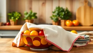 Kaasdoek gebruikt in een authentieke keukenomgeving voor het bereiden van verse gerechten.