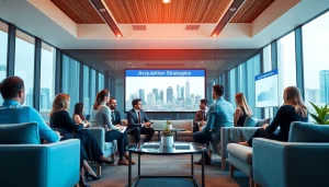 Engaging professionals collaborating on Acquisition Planning strategies in a modern office environment.