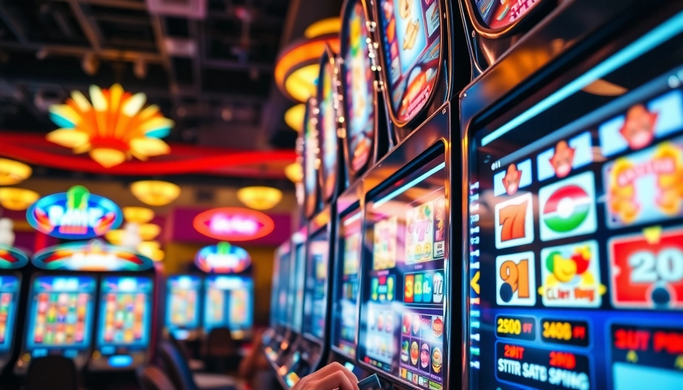 หมุน 918kiss slot ที่มีแสงสีสว่างและบรรยากาศที่น่าตื่นเต้นในคาสิโน