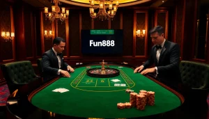 Experience the thrill of casino gaming with the Fun88 link in a luxurious setting.