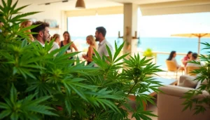 Les membres du cannabis social club majorque se détendent dans un cadre ensoleillé.