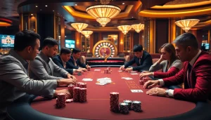 Experience high-stakes poker at MM88's luxurious casino setup, where excitement meets professionalism.