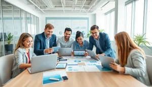 展示团队协作与科技的动态工作空间，突出 wps官网 的创新解决方案。