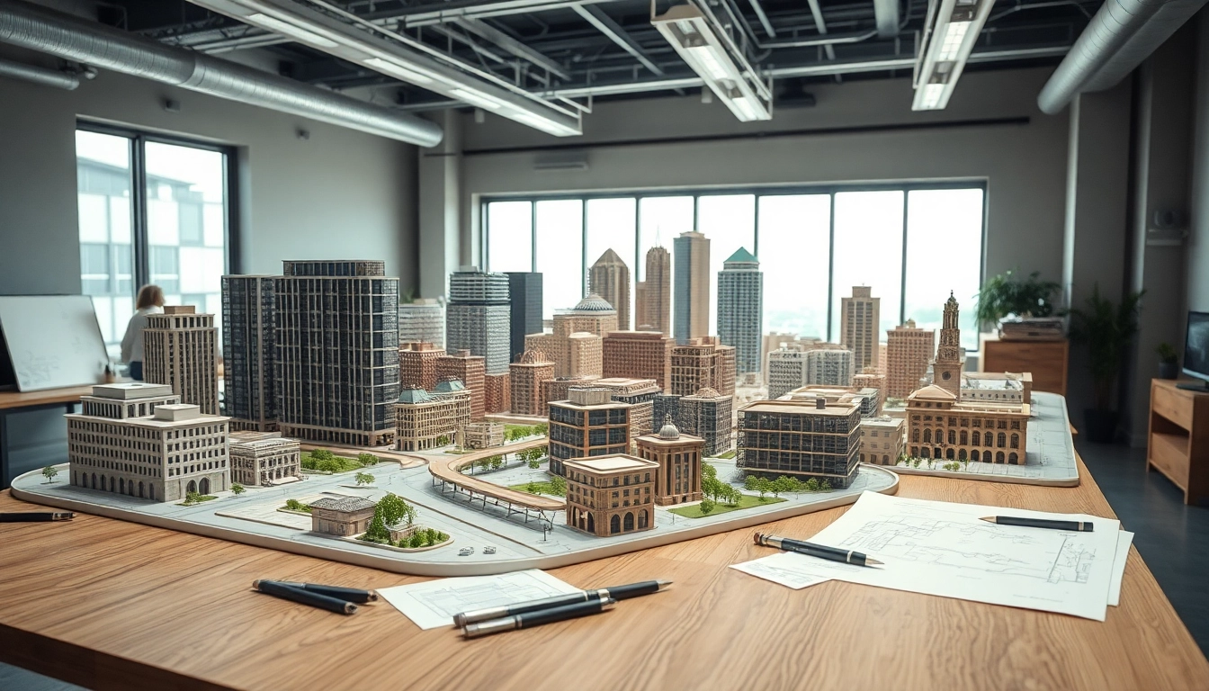 Architekturmodellbau Bielefeld zur Präsentation präziser Modelle in einem kreativen Arbeitsumfeld.