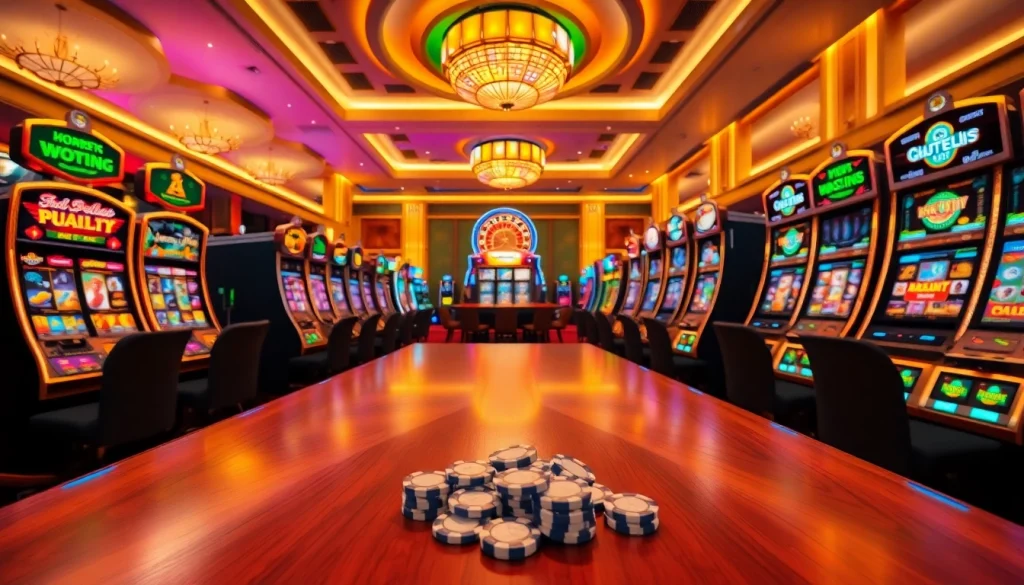 Nikmati permainan yang mendebarkan di mesin slot depo pulsa dalam suasana kasino yang elegan.