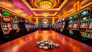 Nikmati permainan yang mendebarkan di mesin slot depo pulsa dalam suasana kasino yang elegan.