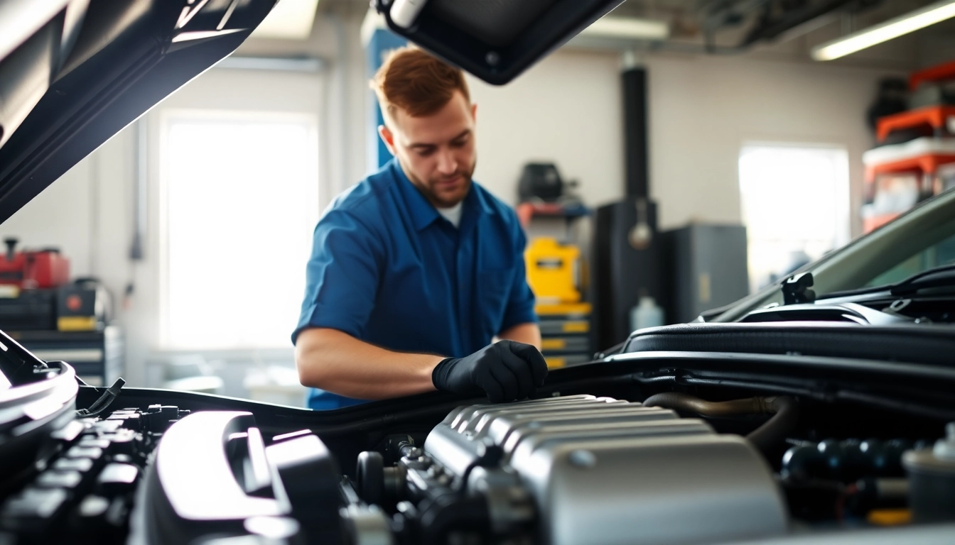 Inspecting car engines as part of monthly car warranty plans assurance.