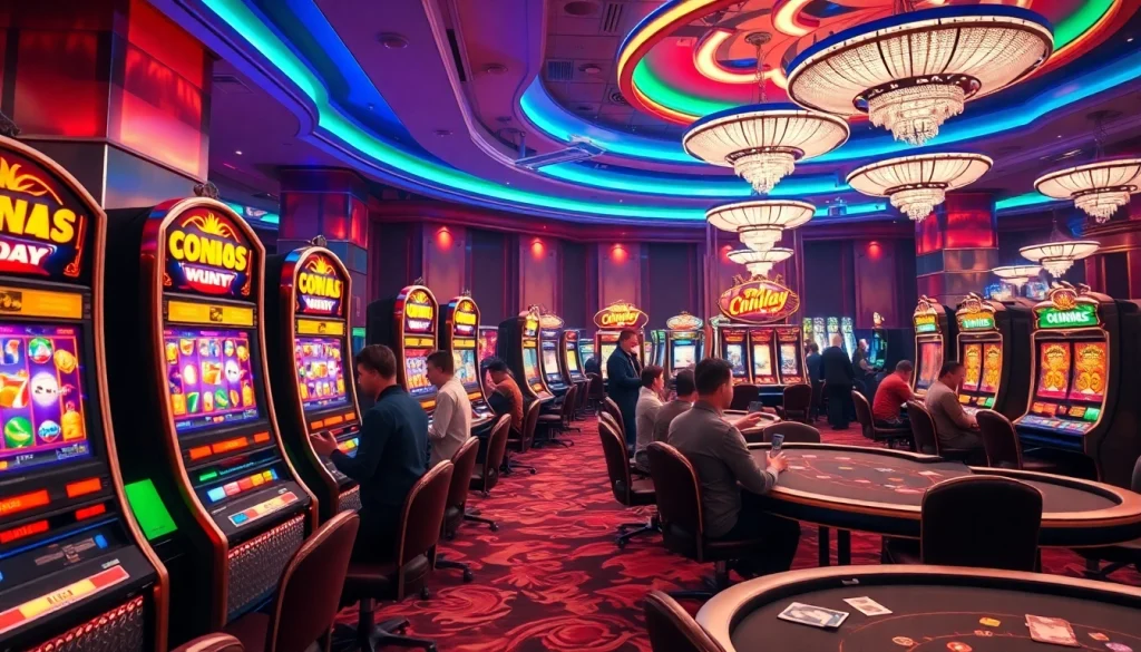 Experience thrilling Casino excitement with Onicplay's vibrant slot machines and gaming tables.