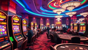 Experience thrilling Casino excitement with Onicplay's vibrant slot machines and gaming tables.