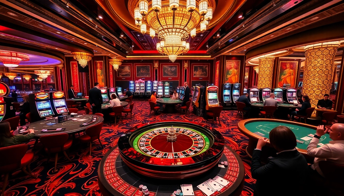 Des joueurs profitant d'une expérience palpitante au meilleur casino en ligne avec des machines à sous, de la roulette et des jeux de cartes.