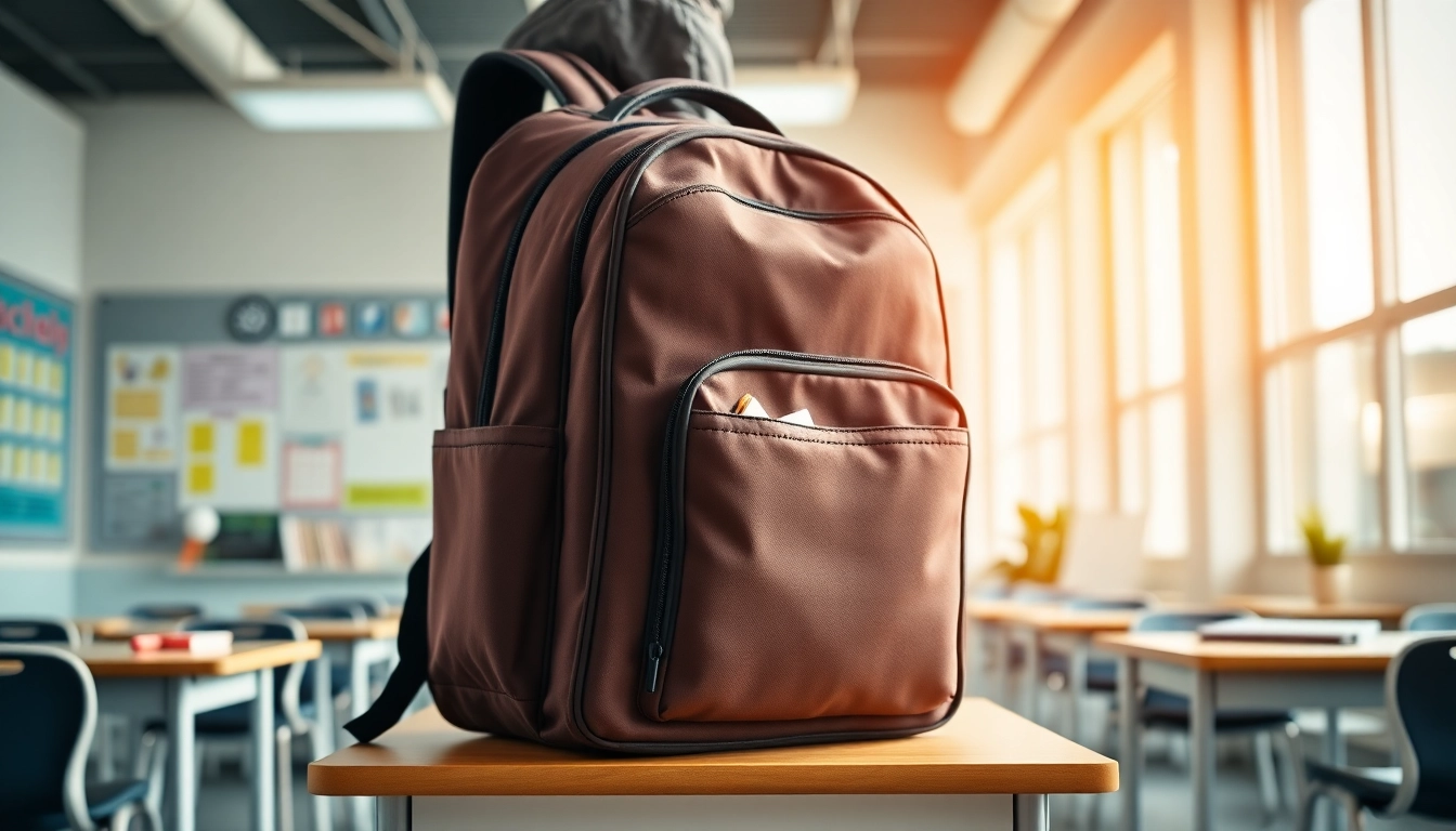 Praktische Handytasche Schule für Schüler, die stilvoll organisiert.