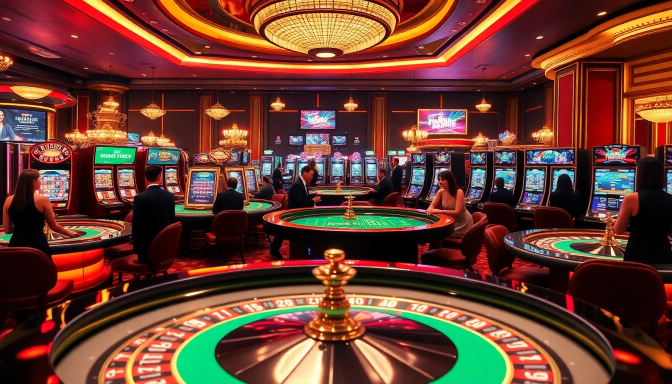 Découvrez l'excitation du meilleur casino en ligne avec des tables de roulette glamour et des machines à sous vibrantes.