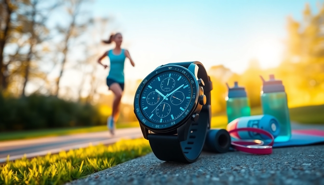 Pulse Smart Watch features an active individual in motion, representing fitness and lifestyle.