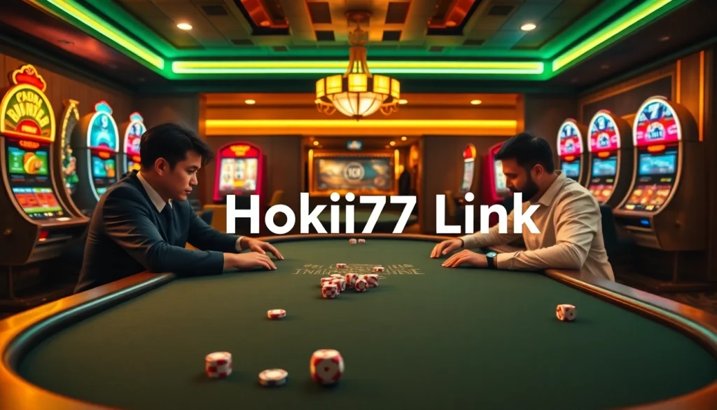 Experience thrilling games at Hoki77 link featuring vibrant slots and high-stakes poker tables.