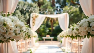 Stunning wedding setup at a Jacksonville Wedding Venue showcasing elegant decor.